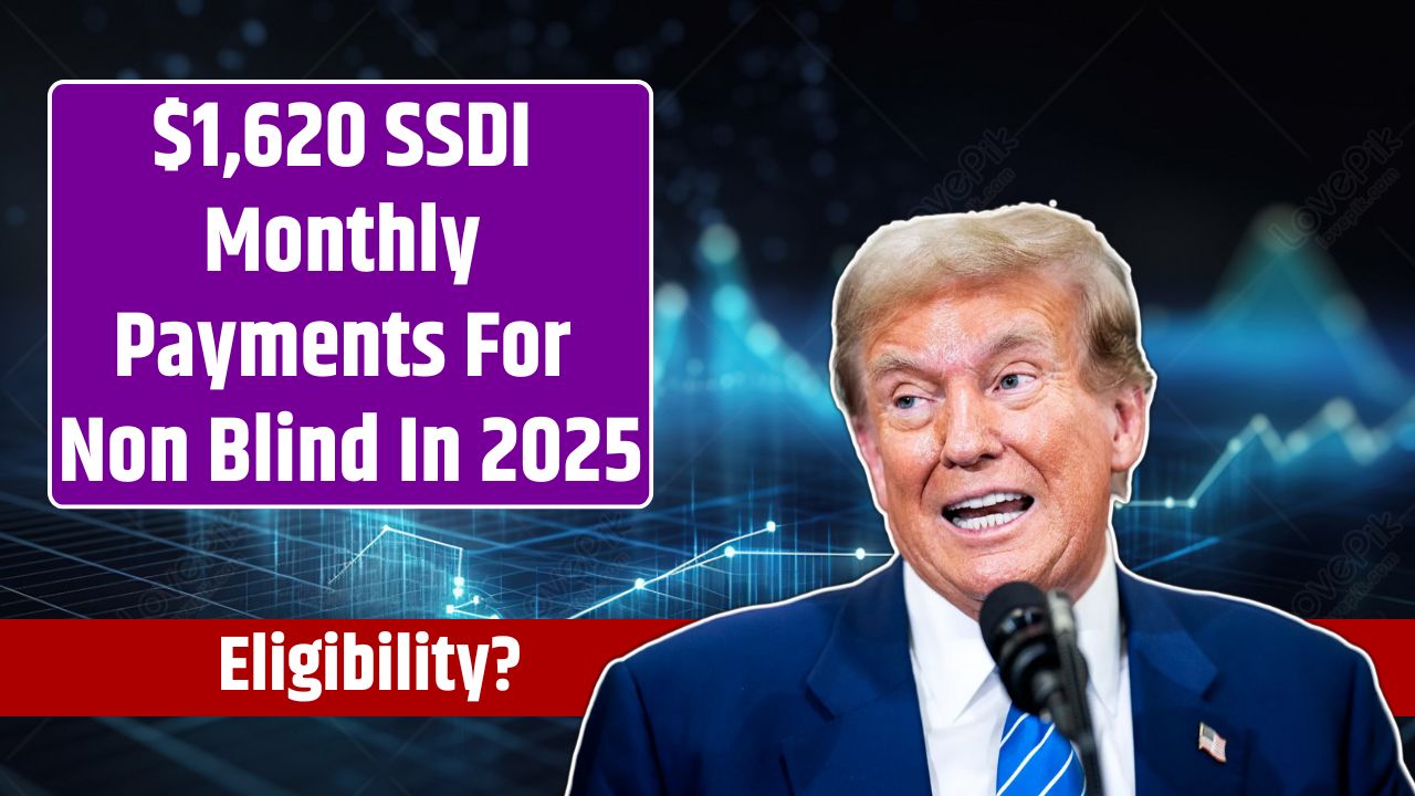 $1,620 SSDI Monthly Payments For Non Blind In 2025